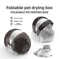 Séchoir pliable pour animaux de compagnie, séchoir portable pour chiens et chats, machine de toilettage silencieuse avec design pliable pour usage domestique