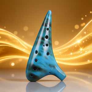 Ocarina portable en céramique à 12 trous, tonalité Alto AC, accordage professionnel, timbre riche, instrument de musique pour l'apprentissage - Product Image 5