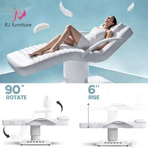 Professional Electric <b>Massage</b> Beauty <b>Bed</b> with Adjustable Curves & Gold Base for Multi Function Luxury Spa and Salon Therapy - Product Image 2