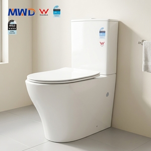 <span class=keywords><strong>WC</strong></span> en céramique deux pièces MWD Watermark Tornado Flush S-Trap 450 mm, installation facile, à poser contre le mur, pour projets hôteliers, vente en gros - Product Image 1