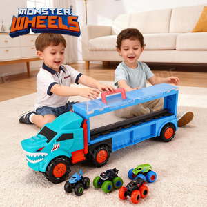 <span class=keywords><strong>รถ</strong></span>บรรทุก<span class=keywords><strong>ม</strong></span>อนสเตอร์พับได้ Monster Wheels สำหรับบรรทุก<span class=keywords><strong>ม</strong></span>ินิ<span class=keywords><strong>รถ</strong></span><span class=keywords><strong>ม</strong></span>อนสเตอร์ <span class=keywords><strong>4</strong></span> คัน ของเล่นรถพลาสติกขับเคลื่อนด้วยแรงเสียดทานสำหรับเด็ก - Product Image 3