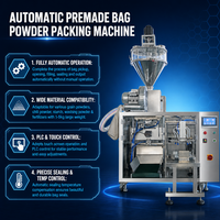 Machine d'emballage verticale automatique quantitative pour poudre, machine d'emballage multifonctionnelle pour sachets de poudre