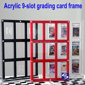 Exhibidor Acrílico Transparente Personalizado SYP con <span class=keywords><strong>9</strong></span> Ranuras, Estuche Magnético para Tarjetas Coleccionables, Diseño de Montaje en Pared, Soporte Acrílico - Product Image 6