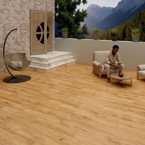 Baldosas de Porcelana con Aspecto de Madera Mate Royal Wood White de 20x120cm, Baldosas de Madera Clara para Interiores - Product Image 6