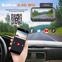 Cámara para Auto 2026 con Visión Nocturna 4k, 2 Lentes, GPS, Wifi, 33 Canales, Cámara de Reversa HD, DVR