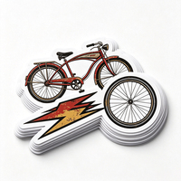 Autocollants de vélo Haoxuan Punk, en vinyle PVC blanc, pour chaîne et roue, graphiques de vitesse sur route, mats, imperméables et résistants à l'usure