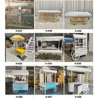 Chariot à bonbons personnalisé pour fête, en acrylique vert et blanc, présentoir à gâteaux en PVC, décoration d'anniversaire