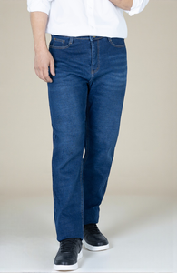 Jeans de Mezclilla Elásticos de Corte Recto para Hombre Black Eagle Premium, Pantalones de Mezclilla Casuales, Cómodos y Clásicos para Uso Diario - Product Image 4