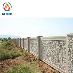 Quick wall stone panels plastic concrete fence molds for sale