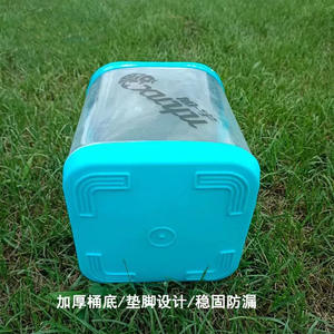 Seau de pêche pliable épaissi avec couvercle, rouge, transparent, en EVA, portable, multi-usages, pour le transport de poissons vivants, pour une utilisation en extérieur - Product Image 3