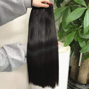 20-30英寸长光滑骨直越南人头马接发棕色编织角质层对齐双拉端 - Product Image 2