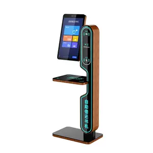 Pos Kiosk 21.5 ''Touchscreen Alles-In-Één Selfservice Met Kaartlezer Verkoopsystemen Die Digitale Bewegwijzering Bestellen