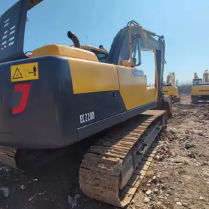 Excavatrice sur chenilles Volvo 220 EC220 d'occasion, prix bas, haute qualité, 22 tonnes, bon état avec moteur, boîte de vitesses, PLC - Product Image 1