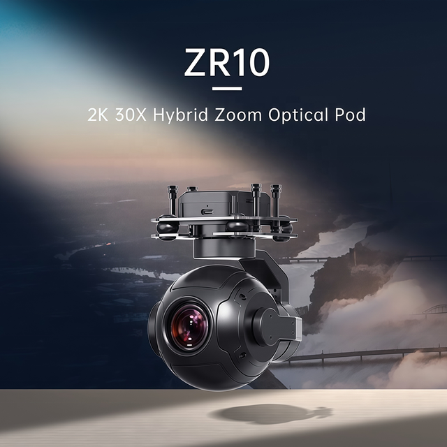 SIYI ZR10 Gimbal Camera 3-Axis Stabilizer 2K 4MP 30X Hybrid Zoom HDR Starlight Night Vision Lightweight Professional Dron Camera