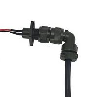 Connecteur circulaire mâle-femelle 2 broches 10SL-4S standard 5015, IP67, en alliage d'aluminium fileté, pour capteur d'accéléromètre et moteur