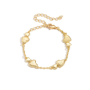 Heart-Shaped <b>Bracelet</b> 18K Gold Plated Fashion Charm Jewelry for Women - Product Image 5