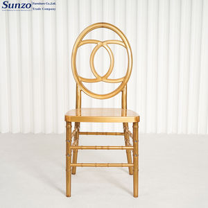 Dapat dilipat kursi tak terbatas PC plastik Phoenix emas untuk pernikahan makan Hotel dapur taman luar ruangan acara khusus dalam ruangan - Product Image 1