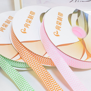 Großhandel 2,5cm Geripptes Wellenmuster-Band für DIY-Backen, Blumensträuße, Dekorative Geschenkboxen und Bänder - Product Image 1
