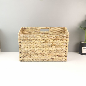 Cestino in Rattan a buon mercato all'ingrosso canna di legno Set di immagazzinaggio in tessuto <span class=keywords><strong>nero</strong></span> di cestini di <span class=keywords><strong>vimini</strong></span> per decorazioni da parete Boho - Product Image 3