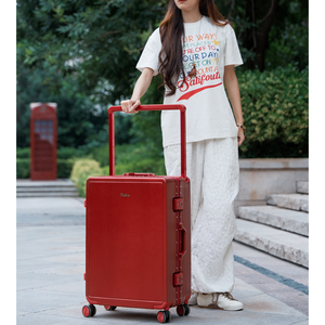 Aluminum Suitcase PC Multifunctional <strong>Luggage</strong> with Spinner Caster and Guardrail for Boarding and Strolling Anti <strong>Corner</strong> - Product Image 2