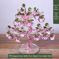 Meistverkaufter Kristall-Apfelbaum, Vintage Golddraht-Stamm Glasornament, Großhandel Mengenpreis