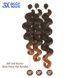 Julianna Ingrosso 18-20-22 Pollici Confezione da 3 Pezzi Capelli Sintetici <span class=keywords><strong>Afro</strong></span> Ondulati <span class=keywords><strong>Ricci</strong></span> per <span class=keywords><strong>Extension</strong></span> - Product Image 4