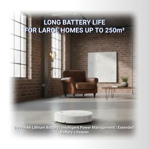 Robot <span class=keywords><strong>aspirateur</strong></span> intelligent avec fonction de lavage et de balayage, aspiration 4500Pa, fonctionnement silencieux 60dB - Product Image 3