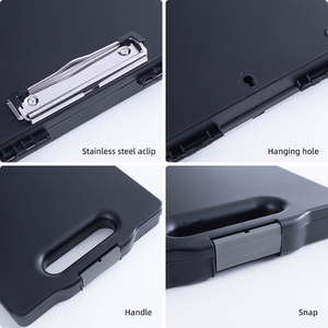 Praise Custom Logo Portable Slim Design Plastic A4 Folder Storage <strong>Waterproof</strong> <strong>Clipboard</strong> - Product Image 4