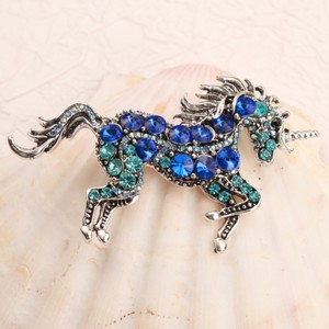 Barok Luxe Strass Eenhoorn Ontwerp Heren En Dames Broche Sieraden Accessoires Spelden Huwelijksfeest Vakantie Paar Geschenken - Product Image 5