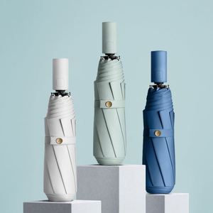 Parapluies promotionnels pliables automatiques miniatures 21'' *8K, coupe-vent, imperméables, tout-en-un, à 3 volets, vente en gros - Product Image 4