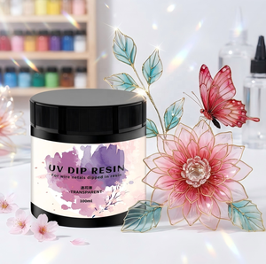 Resina UV para Baño por Inmersión, Acabado Transparente Tipo Cristal, Ecológica, Alta Transparencia, Grado Profesional para Estudios de Artesanía Profesionales - Product Image 1