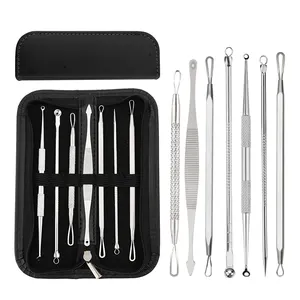 Chuyên Nghiệp Phẫu Thuật 7Pcs Thép Không Gỉ Mụn Trứng Cá Remover Kit Mụn Đầu Đen Remover Kit Mụn Đầu Đen Needle Extractor