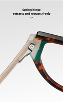 Montures de lunettes optiques de luxe italiennes en acétate de haute qualité, certifiées CE, pour la lecture