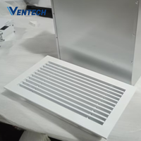 Diffuseur d'air de plafond en aluminium à grille linéaire rectangulaire à simple déflection, moderne et durable, pour ventilation CVC et retour d'air