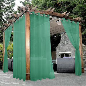 XinLan impermeable transparente paneles barra bolsillo secado rápido Mosquito semi transparente cortinas para pérgola Gazebo Patio - Product Image 6