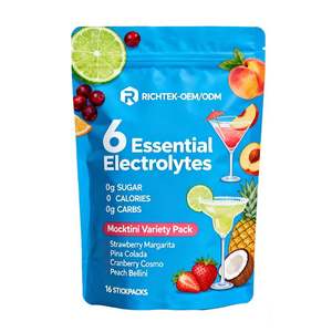 6 Elektrolit Esensial Suplemen Kesehatan Multifungsi OEM Label Pribadi Suplemen Herbal dengan Buah Asli <span class=keywords><strong>Keto</strong></span> & Vitamin C - Product Image 6