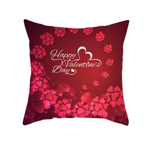 In Stock federa fiore rosa rossa Customized san valentino fodera cuscino di lusso per gli amanti - Product Image 3
