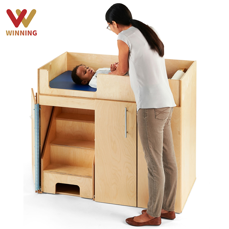 Montesory Wooden Changing Diaper Table for