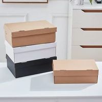 Boîte à chaussures de luxe avec LOGO personnalisé, emballage ondulé en papier imprimé, boîte à chaussures avec papier de soie