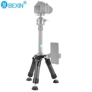 BEXIN trépied professionnel en Fiber de carbone robuste avec Mini trépied de bureau adapté à la prise de vue macro de téléphone portable d'appareil photo - Product Image 5