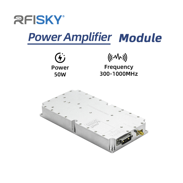 Professional 50W 300-1000MHz Power Amplifier Module RF Signal PA Module for UAV PA Module