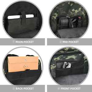 กระเป๋าเป้สะพายหลังลายพรางขนาดใหญ่ 45 ลิตร แบบ Molle 3P สำหรับกิจกรรมกลางแจ้ง กระเป๋าเดินทาง - Product Image 4