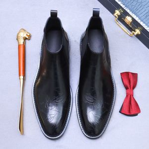 Zapatos de Vestir Formales Impermeables Más Vendidos, de Alta Calidad, de Cuero Genuino, Antideslizantes, Transpirables, Nuevo Estilo para Fiestas y Negocios - Product Image 1