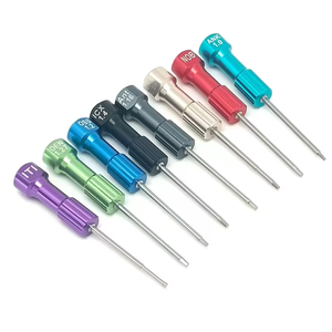 Handmatige set voor het plaatsen van tandheelkundige implantaten met schroevendraaiers van staal en kunststof voor tandheelkundige abutment-schroevendraaiers - Product Image 1