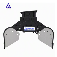Grappin rotatif pour excavatrice 10-20t certifié CE, rotation hydraulique à 360°, tri de ferraille, démolition, moteur, support 24/7
