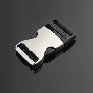 Hebilla de Cierre Automático de Aleación de Zinc Plateada y Negra de 32 mm de Diámetro Interior, Accesorios para Bolsos, Hebillas para Cinturones - Product Image 1