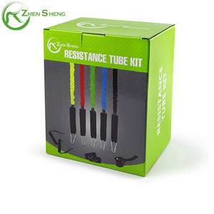 Zhensheng Precio de fábrica Entrenamiento de fuerza, tonificación y terapia Juego de bandas de tubo de resistencia - Product Image 6