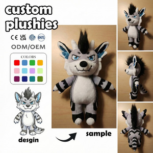 Peluche personnalisée en gros, mini chien <span class=keywords><strong>Corgi</strong></span>, cadeaux sur le thème des animaux, animal en peluche avec logo brodé personnalisé, jouet dragon en peluche - Product Image 6