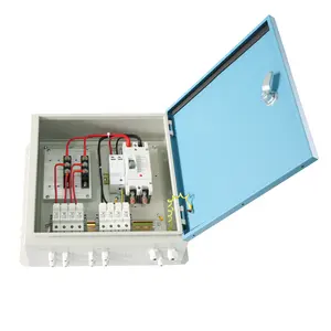 Waterproof PV Combiner Box 4 aluminum String 4 Input 1 Output Plastic Solar PV DC 1000V Combiner Box