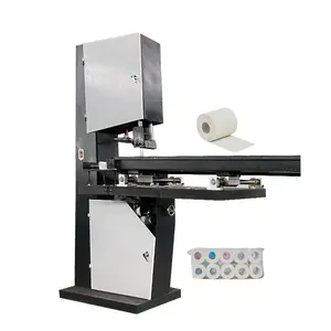 Young Bamboo Cost Price Blade Vertical Log Band Saw Toilet Roll Napkin Tissue Paper Cutting Machine